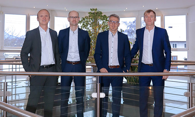 Geschäftsführer der neu gegründeten SCALTEL Gruppe GmbH, v.l.n.r. Christian Skala, Tim Stachel, Robert Ihler, Joachim Skala